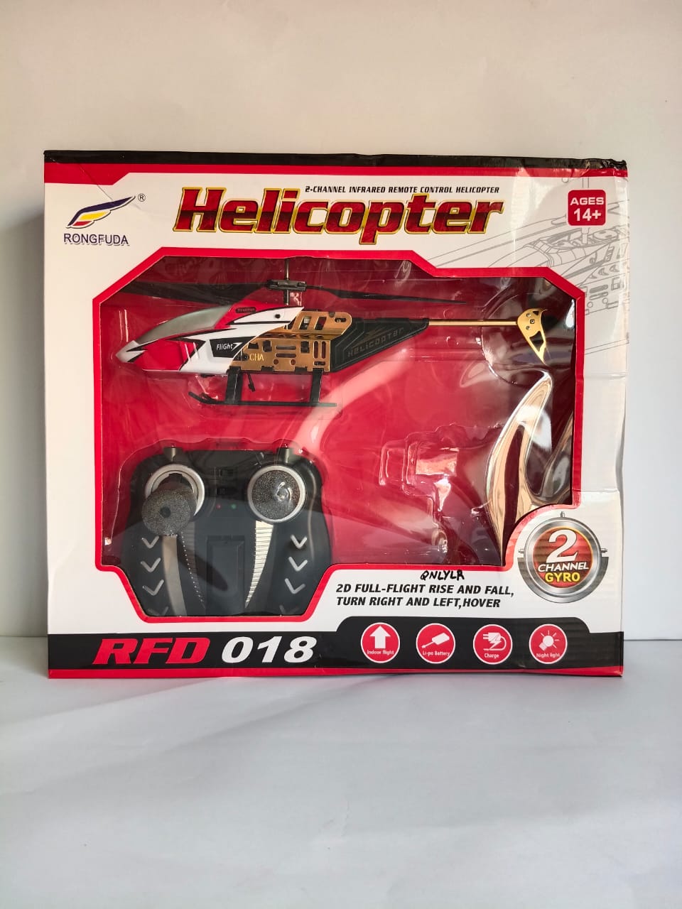 Rongfuda RFD 018 – 2 Channel Infrared Remote Control Helicopter art no 046