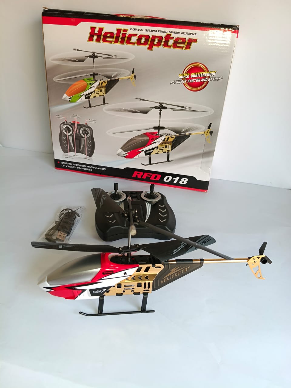 Rongfuda RFD 018 – 2 Channel Infrared Remote Control Helicopter art no 046
