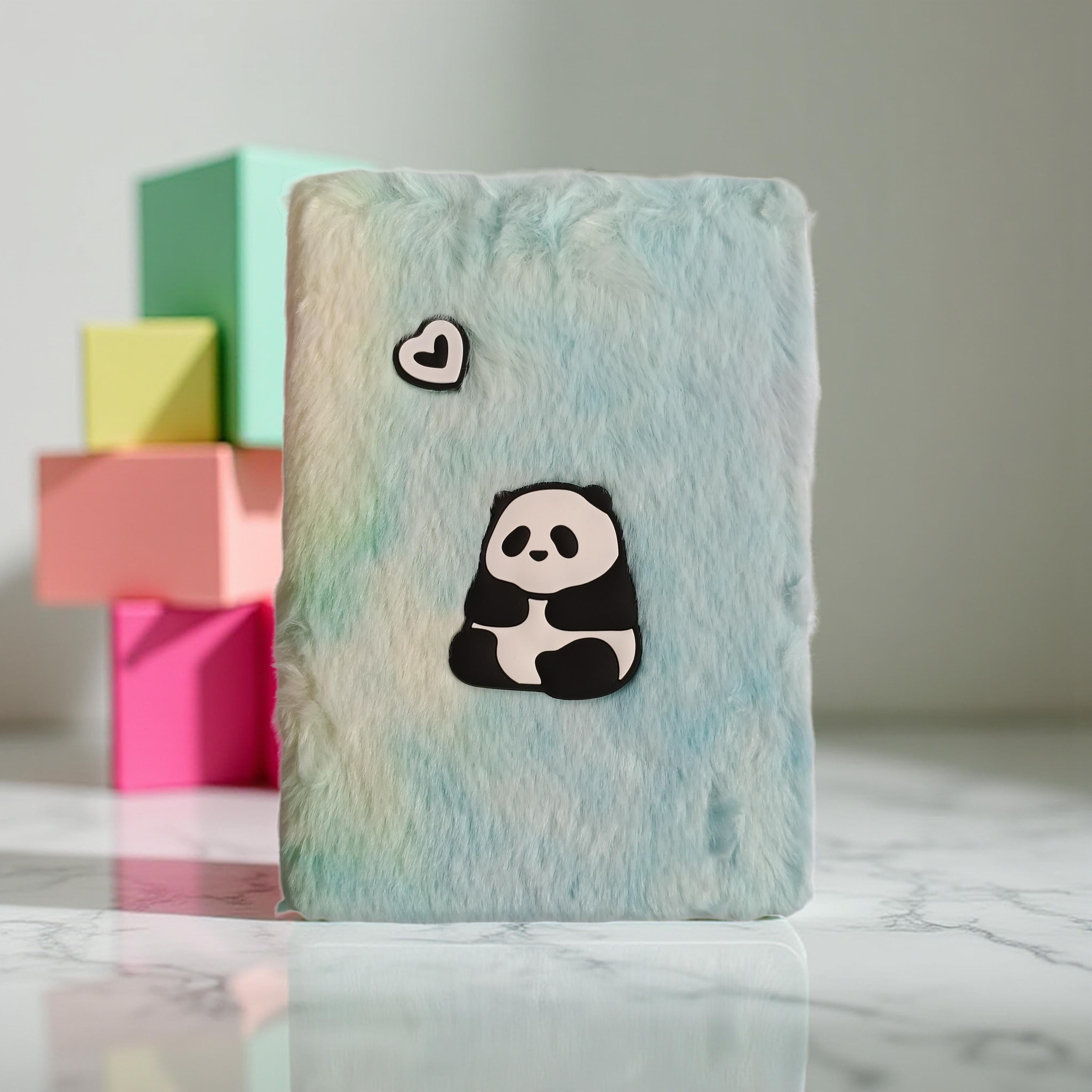 cute fluffy diary with soft fur cover