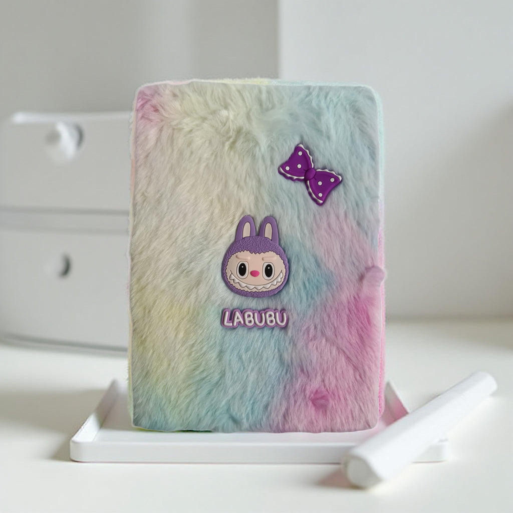 soft cover fluffy diary notebook