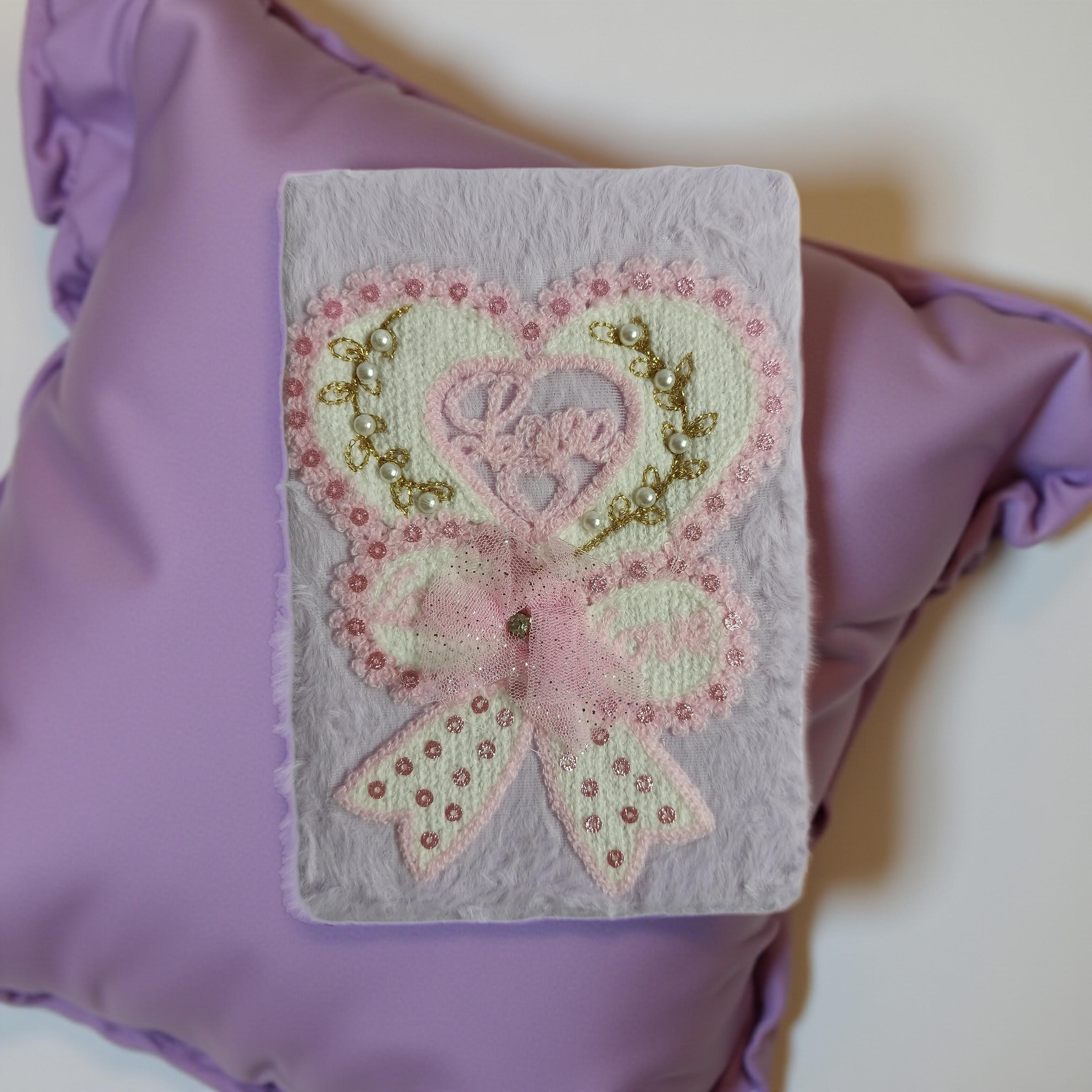 soft cover fluffy diary notebook