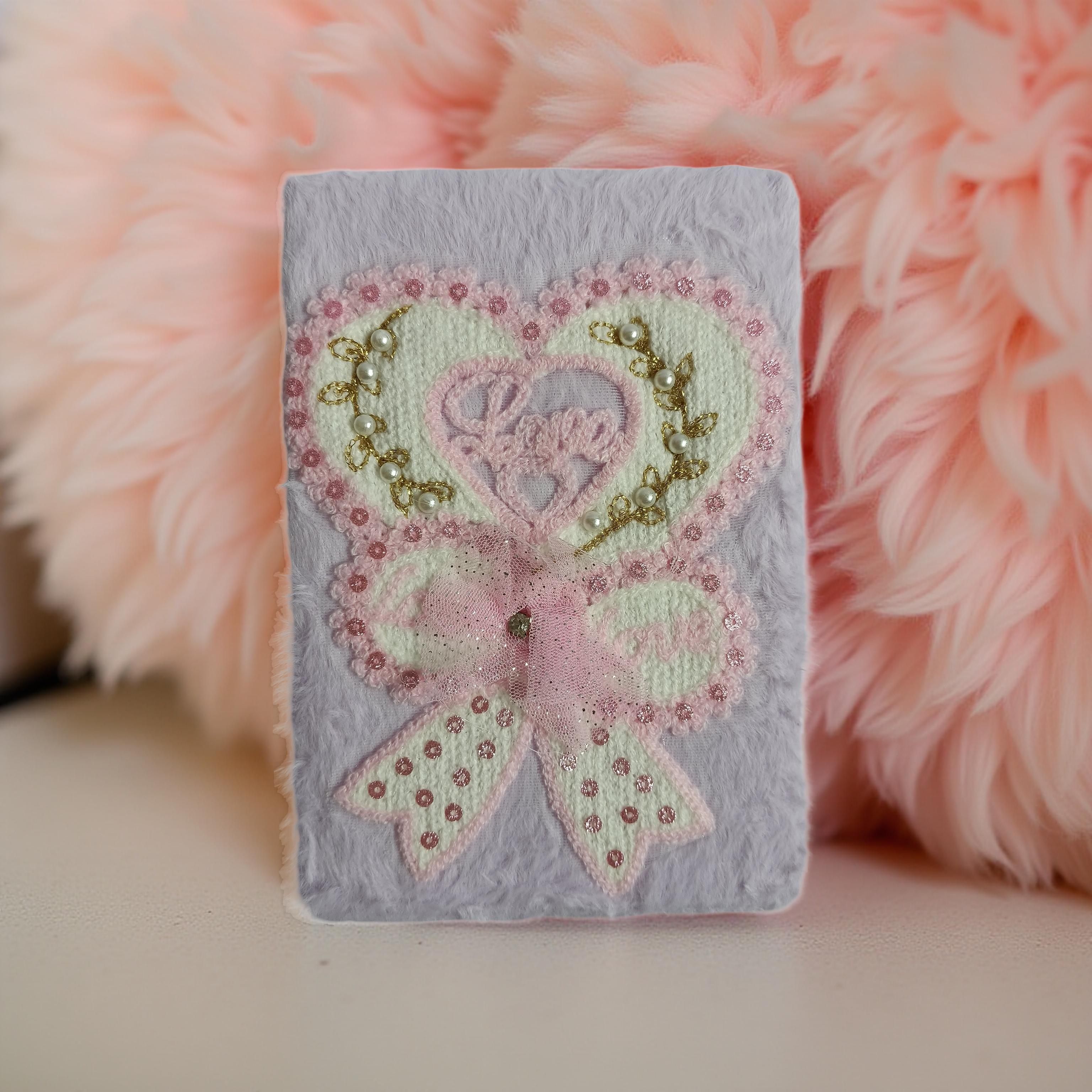 aesthetic plush diary for school and gift