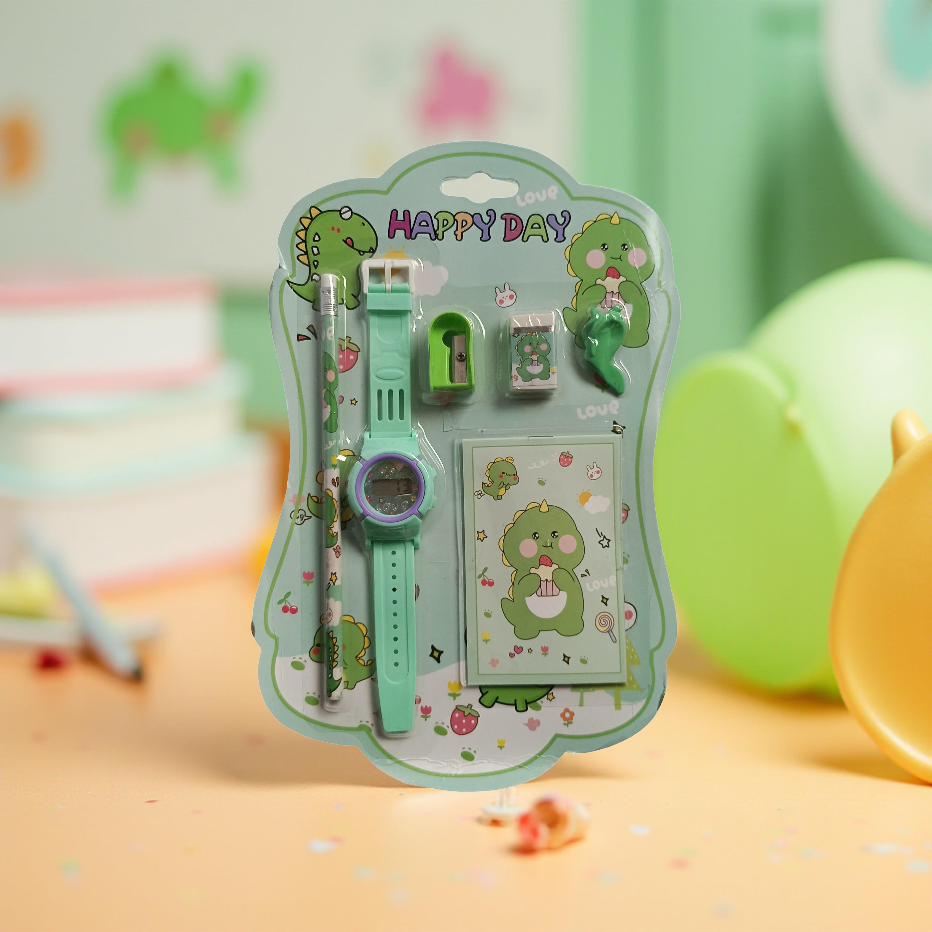 Kids Stationery & Watch Gift Set