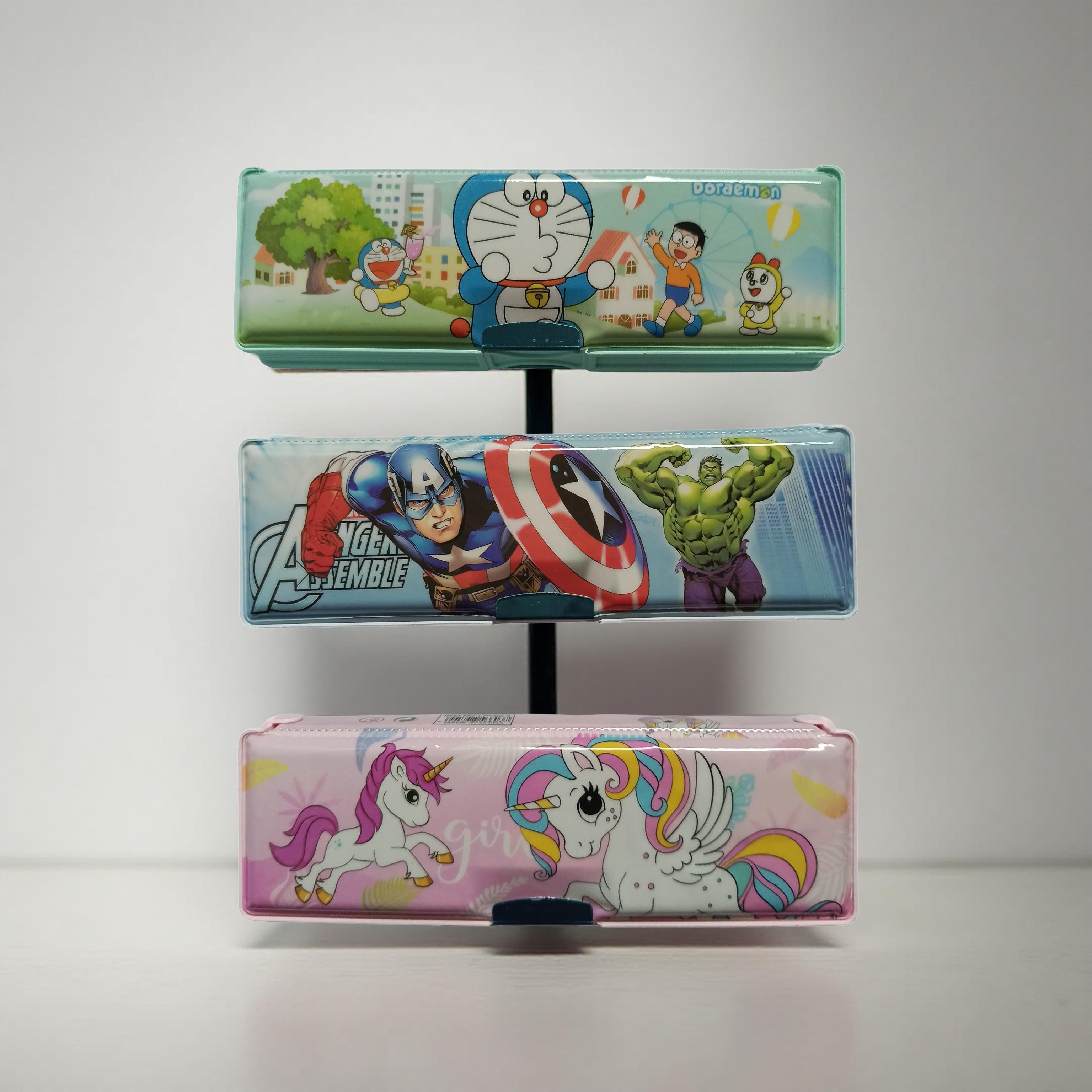 Kids Cartoon Pencil Box – Premium Plastic Stationery Case