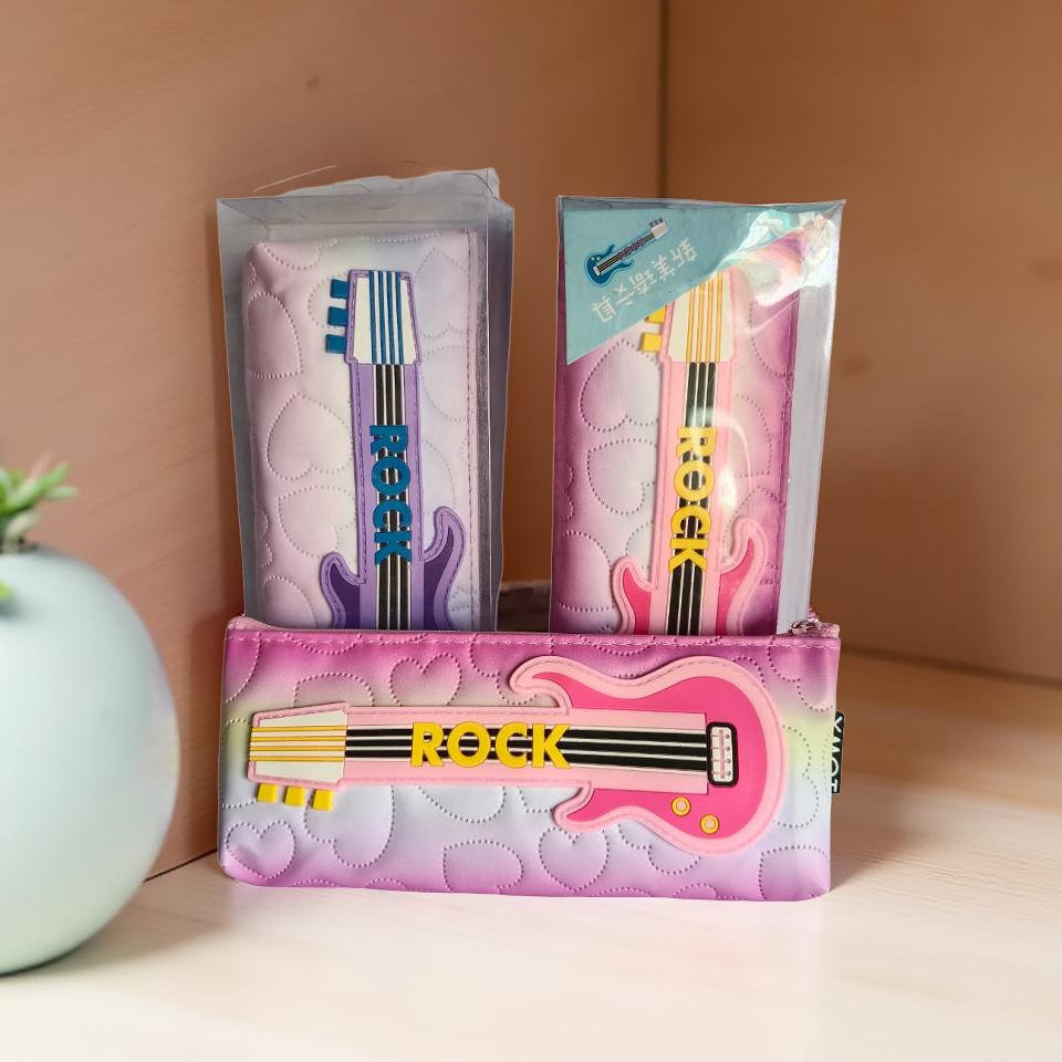 Cute pencil pouch zipper stationery bag for school students