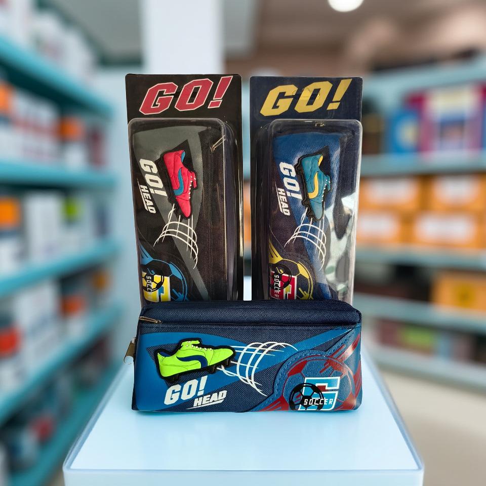 School pencil case for kids with zipper and large storage