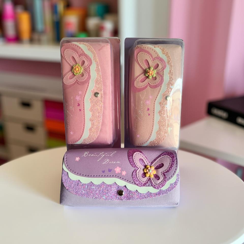 Pencil case zipper pouch for school students stationery storage