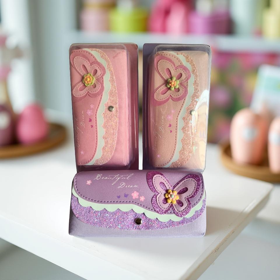 School pencil case for kids with zipper and large storage