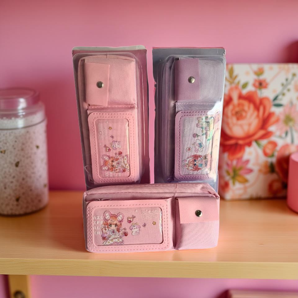 Pencil case zipper pouch for school students stationery storage