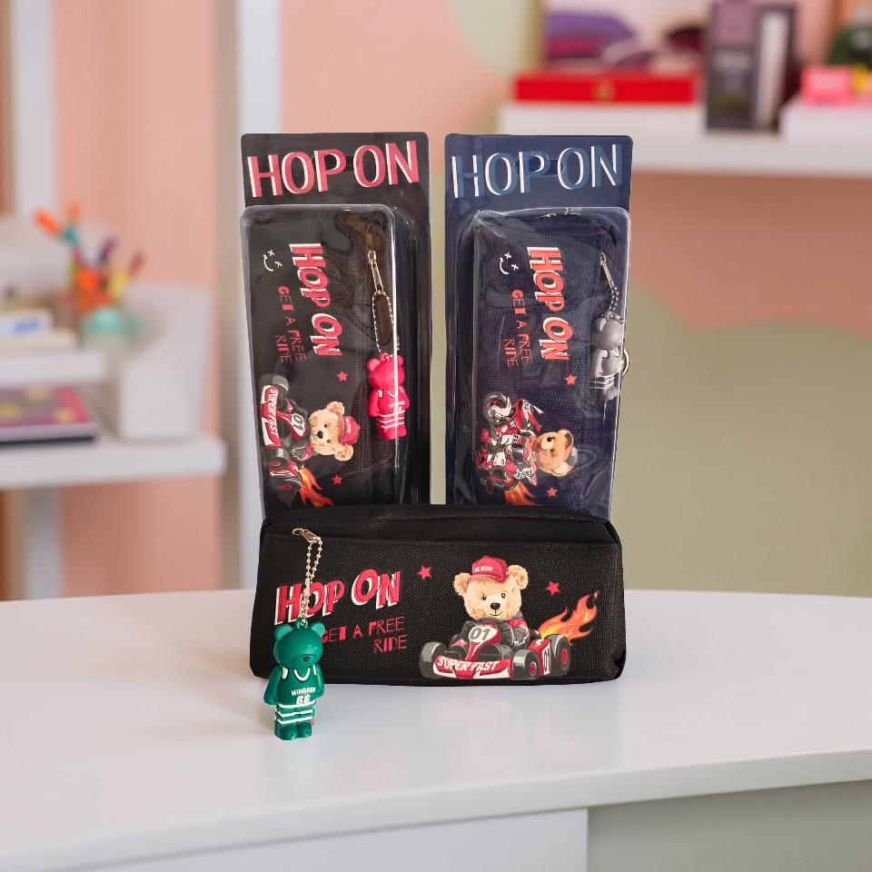 Pencil case zipper pouch for school students stationery storage