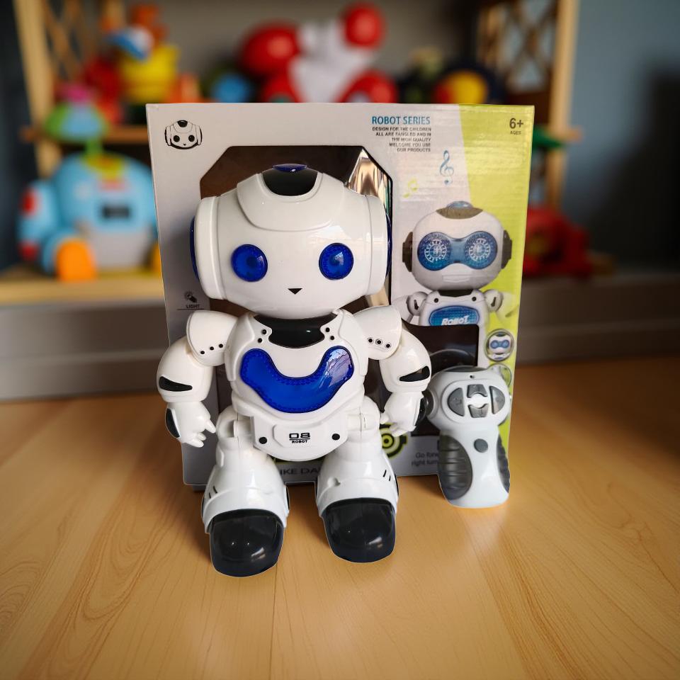 smart remote control robot with lights and sound