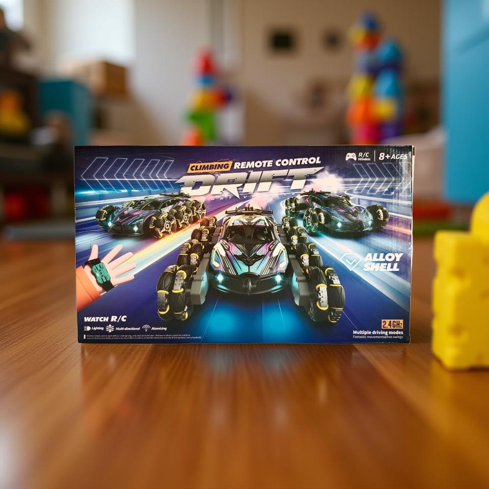 Remote Control Drift Car with Watch Controller | Rechargeable RC Stunt Car for Kids |  Remote Control Car / Remote Control Toys