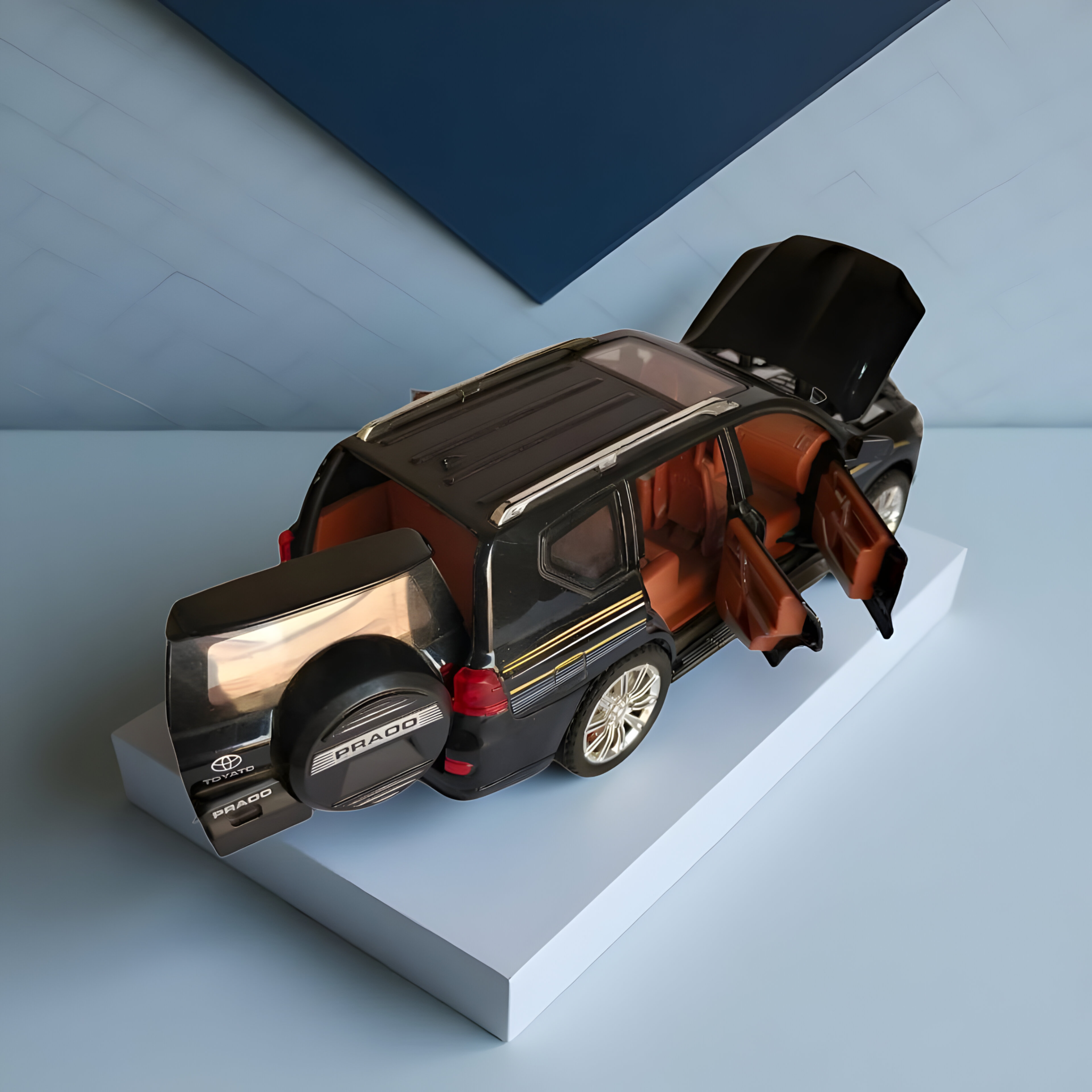 Toyota Land Cruiser Prado Die-Cast Model Car | Luxury SUV Die Cast Toy Car for Kids – Metal Body Model