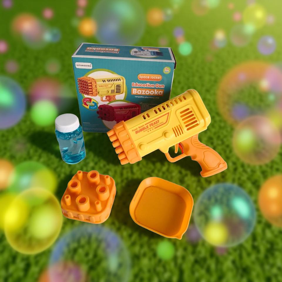 Automatic Bubble Gun Bazooka Toy for Kids – 36 Holes Bubble Blaster |   Bubble Gun Bazooka for Kids | Bubble gun