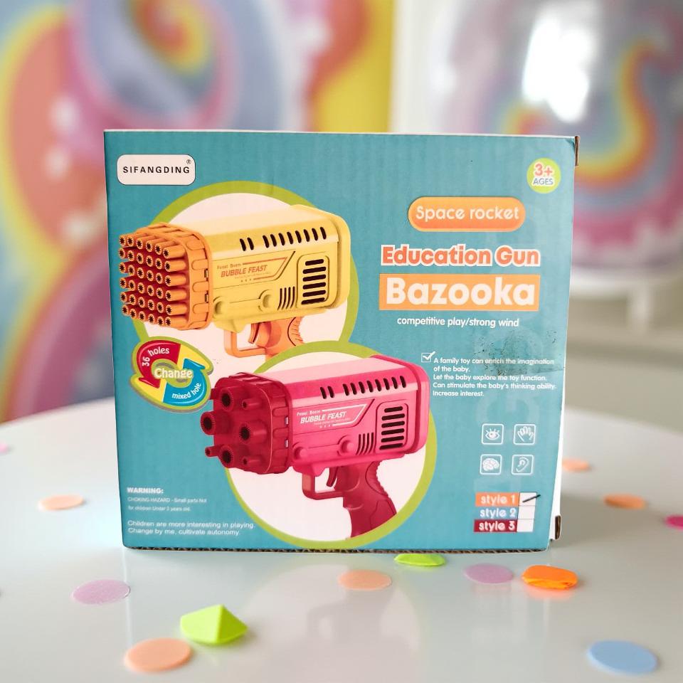 Automatic Bubble Gun Bazooka Toy for Kids – 36 Holes Bubble Blaster |   Bubble Gun Bazooka for Kids | Bubble gun