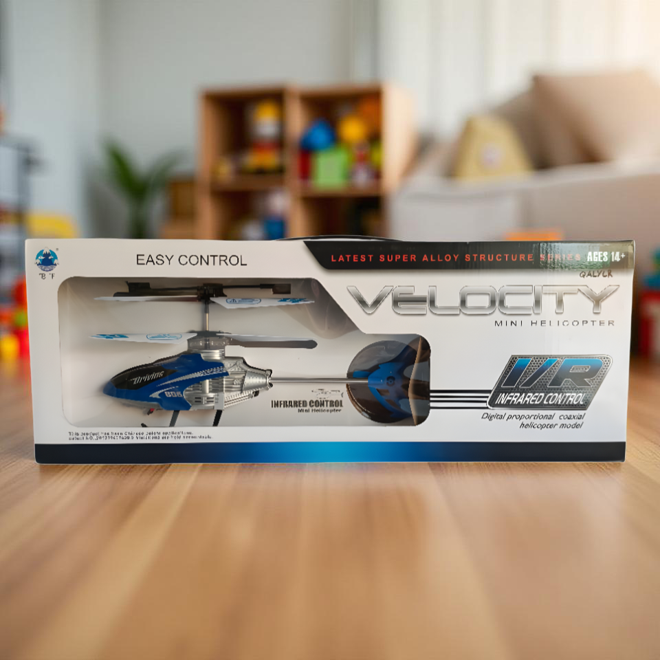 Velocity Mini RC Helicopter | Infrared Remote Control Flying Toy for Kids