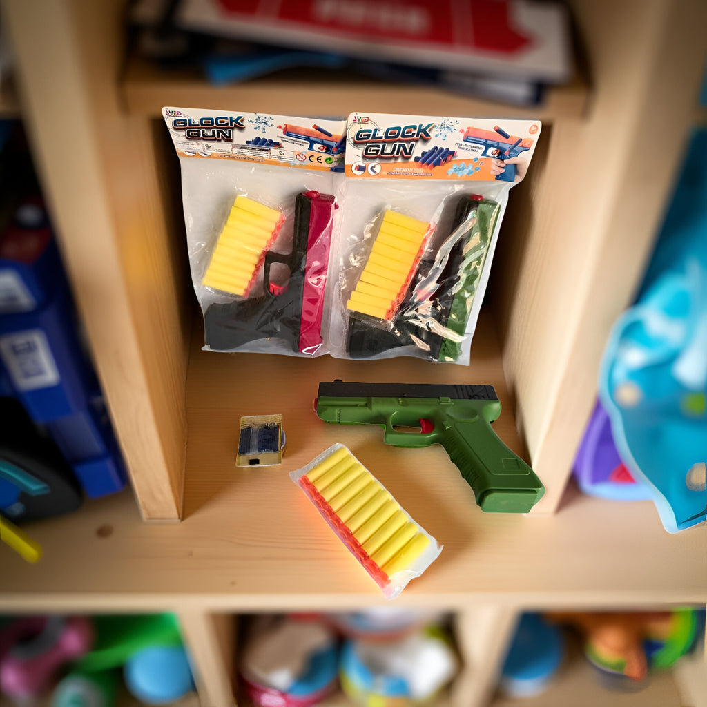 Soft Bullet Toy Gun for Kids | Glock Style Foam Dart Shooting Toy