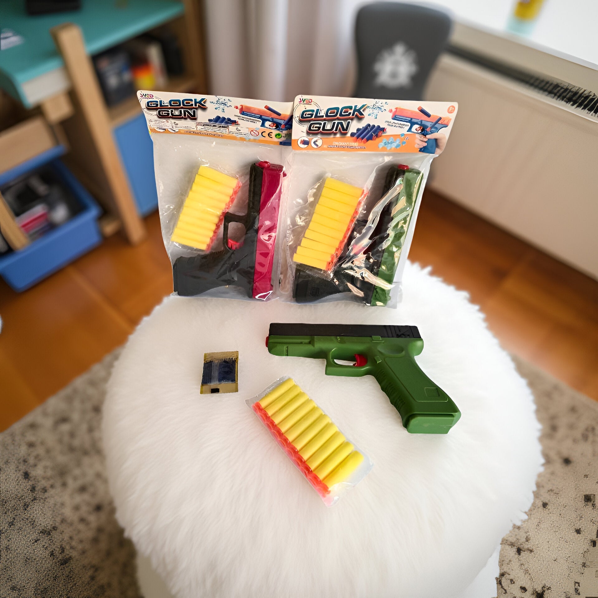 Soft bullet toy gun glock style foam dart shooting toy for kids