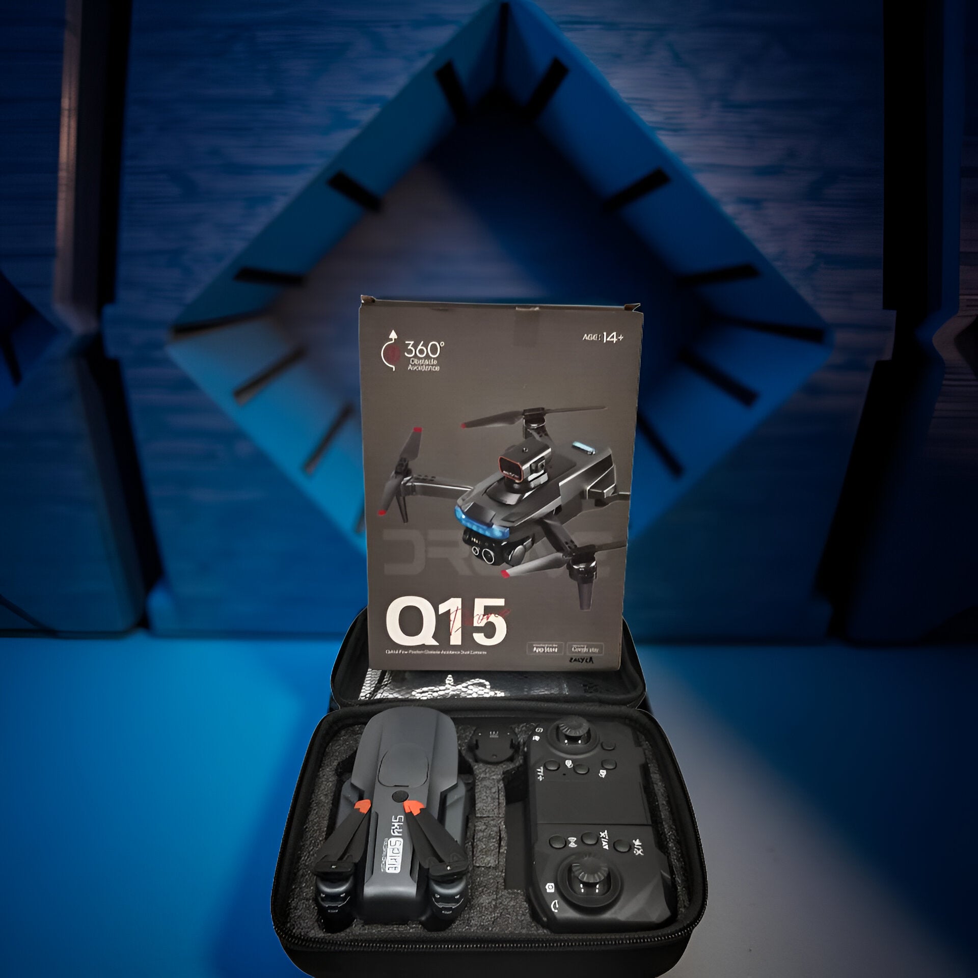 professional dual camera drone for aerial photography